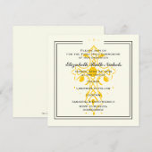 Gele kruis eerste communie bevestiging kaart (Voorkant / Achterkant)