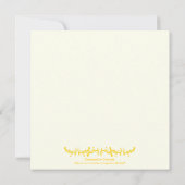 Gele kruis eerste communie bevestiging kaart (Achterkant)