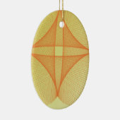 gele kruis keramisch ornament (Rechts)