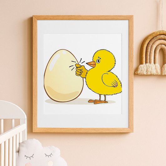 Gele Kuiken En Ei Poster