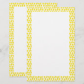 Gele kuikens Pasen Briefpapier (Voorkant / Achterkant)