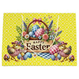 Gele kuikens Pasen Groot Cadeauzakje