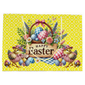 Gele kuikens Pasen Groot Cadeauzakje (Achterkant)