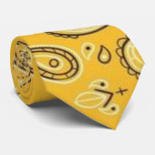 Gele kussen stropdas (Opgerold)
