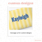 Gele Kuststreep Bachelorette Trip Bruidsmeisje Strandlaken