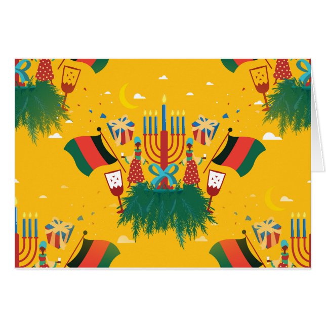 gele Kwanzaa (Voorkant Horizontaal)