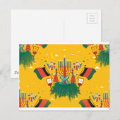 gele Kwanzaa Briefkaart (Voorkant / Achterkant)