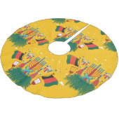 Gele Kwanzaa Kerstboom rok (Gekanteld)