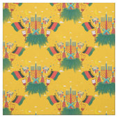 gele kwanzaa stof (Swatch)