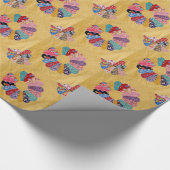 gele kwilt cadeaupapier (Hoek)