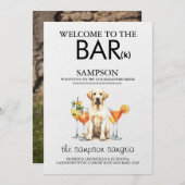 Gele Lab Bar Menu (Voorkant / Achterkant)