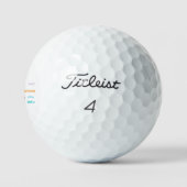 Gele Lab-eigenschappen Cartoon Golfballen (Logo)