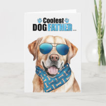 Gele Lab hond koelste papa Vaderdag