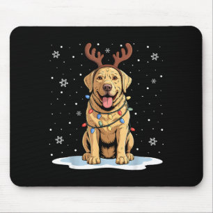 Gele Lab Labrador Kerst Reindeer Hond Liefhebber X Muismat