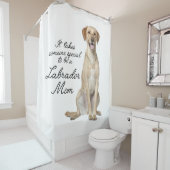 Gele lab mam Shower Curtain Douchegordijn (In situ)