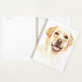 gele lab Puppy Dog Waterverf Labrador Retriever Planner (Display)