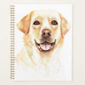 gele lab Puppy Dog Waterverf Labrador Retriever Planner (Voorkant)