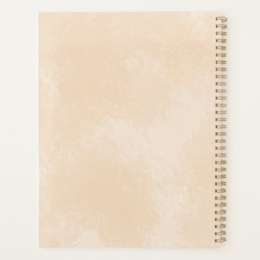 gele lab Puppy Dog Waterverf Labrador Retriever Planner (Achterkant)