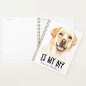 gele lab Puppy Dog Waterverf Labrador Retriever Planner (Display)