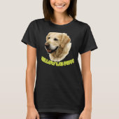 Gele Lab Puppy Hond T-shirt (Voorkant)