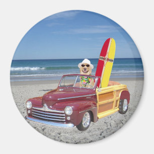 Gele Lab rijden houdie Magneet