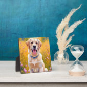 Gele Lab Schildering Labrador Retriever Hond Kunst Fotoplaat (Insitu)