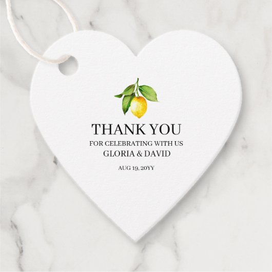 Gele Labels met een moderne weddenschap (Voorkant)