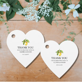 Gele Labels met een moderne weddenschap