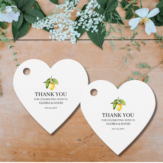 Gele Labels met een moderne weddenschap