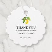 Gele Labels met een moderne weddenschap (Voorkant)