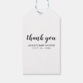 Gele Labels met lemon Slice Pattern-cadeau Cadeaulabel (Achterkant)