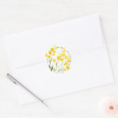 gele labels met wilde bloemen (Envelop)