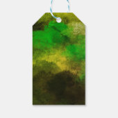 Gele labels met zonnebloemen cadeaulabel (Achterkant)