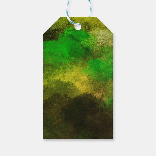 Gele labels met zonnebloemen cadeaulabel (Achterkant)