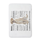 Gele Labkenmerken Badmat (Voorkant Verticaal)