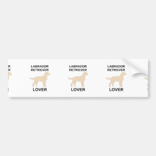 gele labliefhebber bumpersticker