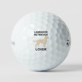 gele labliefhebber golfballen (Voorkant)