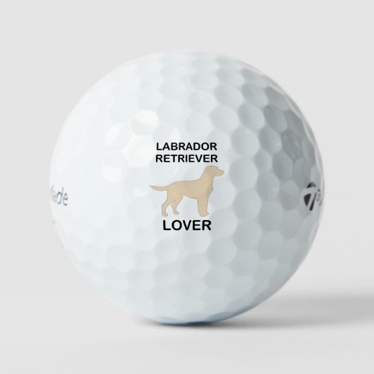 gele labliefhebber golfballen (Voorkant)