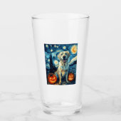 Gele Labrador (1) Glas (Voorkant)