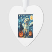 Gele Labrador (1) Ornament (voorkant)