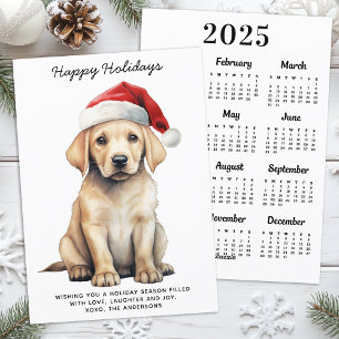 Gele Labrador 2026 Kalender Hondenliefhebber Kerst Feestdagenkaart