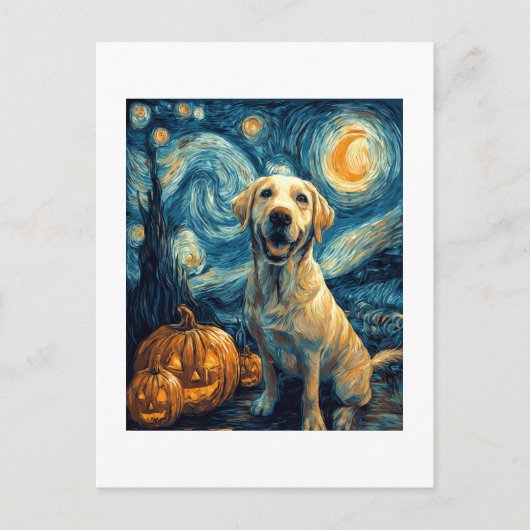 Gele Labrador (2) Briefkaart (Voorkant)