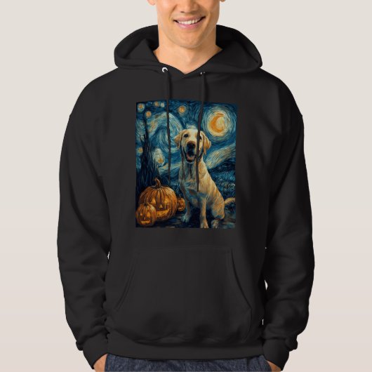 Gele Labrador (2) Hoodie (Voorkant)