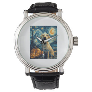 Gele Labrador (2) Horloge