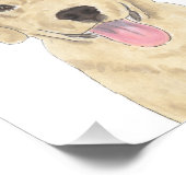 Gele Labrador Art Foto Afdruk (Hoek)