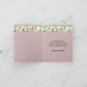 Gele Labrador Birthday Greetings Kaart (Binnen)