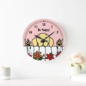 Gele labrador die je kijkt grote klok (Huis)