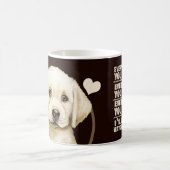 Gele labrador doet elke snack die je maakt koffiemok (Center)