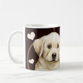 Gele labrador doet elke snack die je maakt koffiemok (Links)