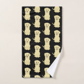 Gele Labrador Dog Design Bad Handdoek (Handdoek)